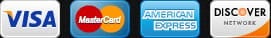 Visa | MasterCard | American Express | Discover Network